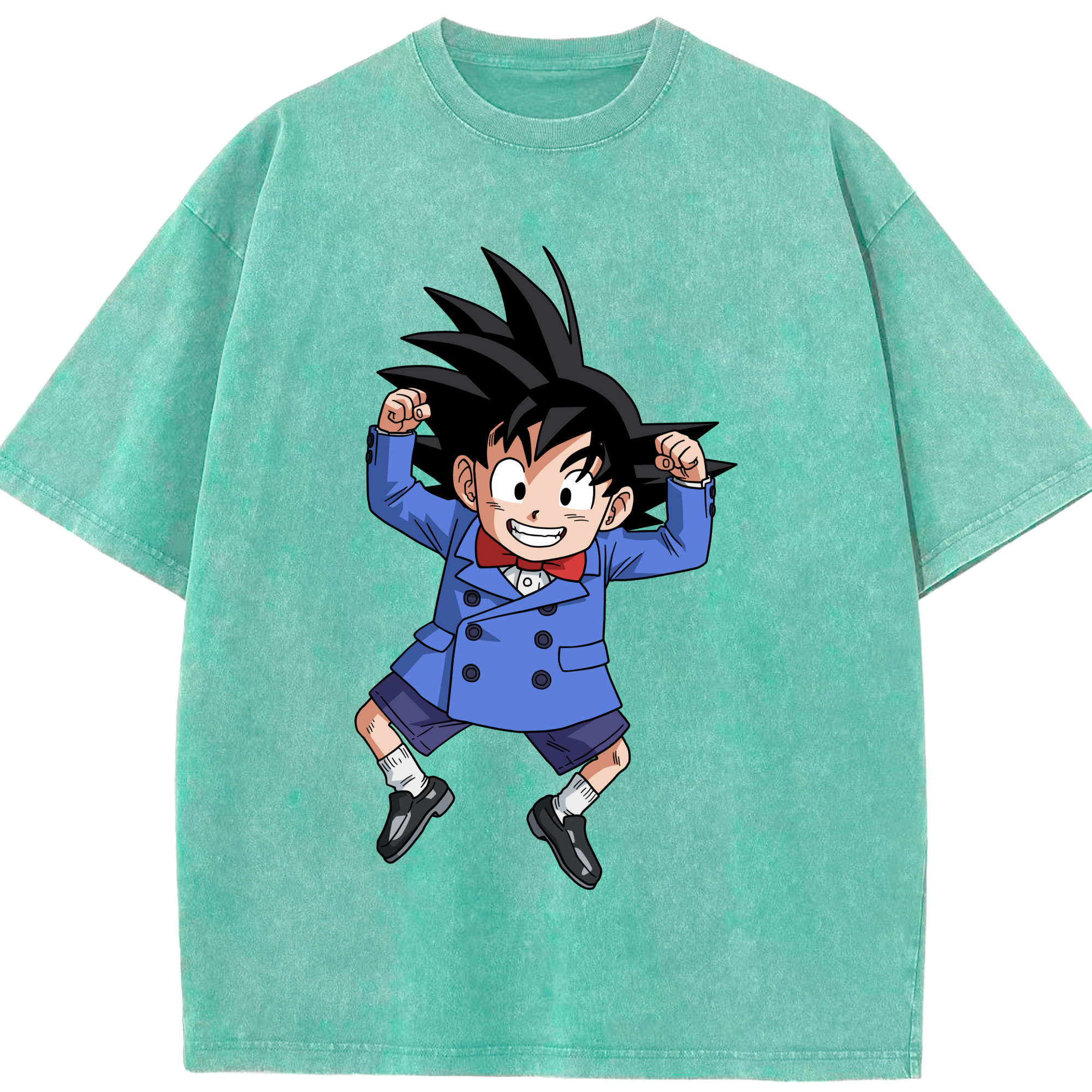 （画像用） ドラゴンボール 孫悟空（そん ごくう）Son Goku カカロット DRAGON BALL Kakarotto 綿100% ヴィンテージ風 半袖Tシャツ（フロントプリント）